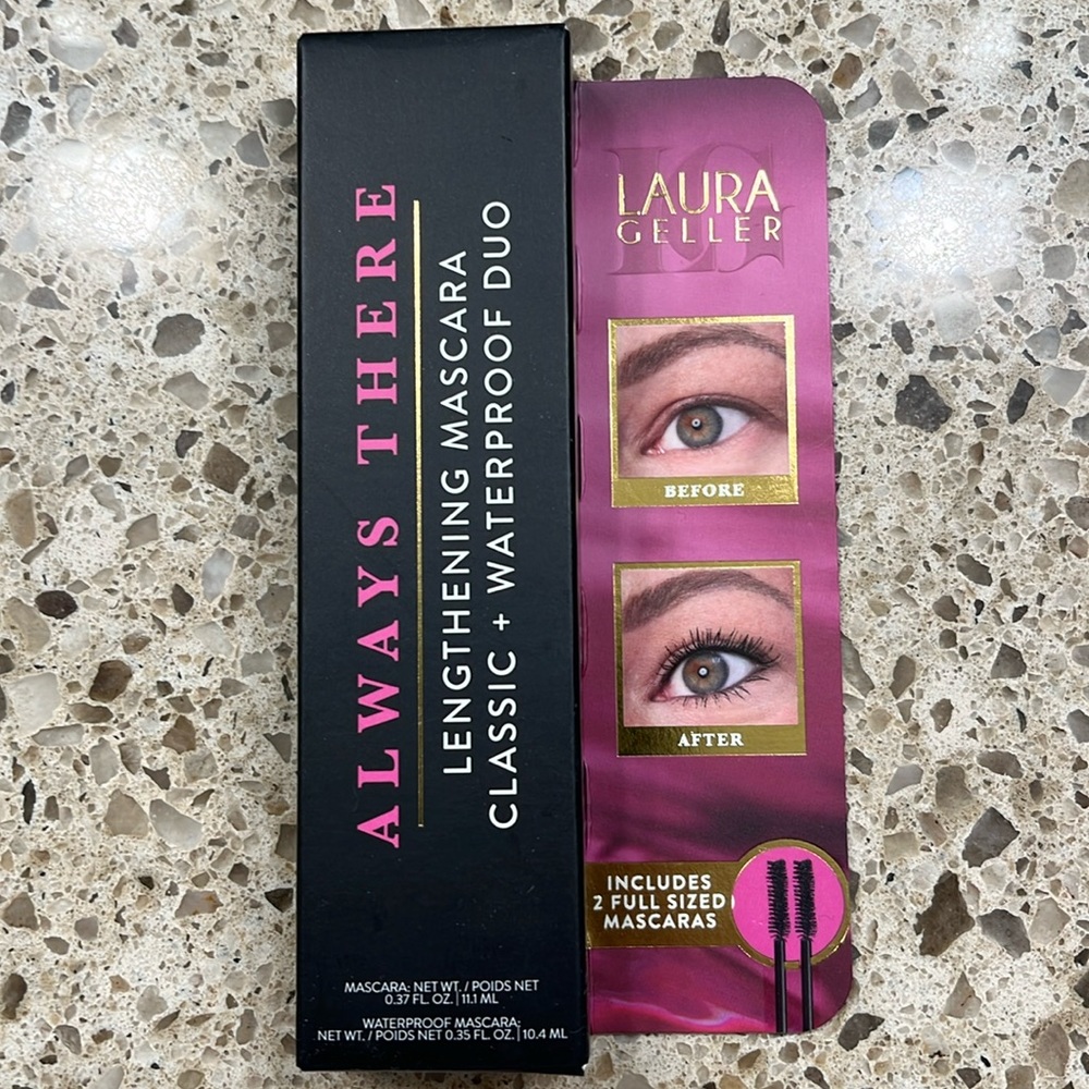 💕HP💕NIB! Laura Geller mascara duo “Always There” (classic+waterproof)